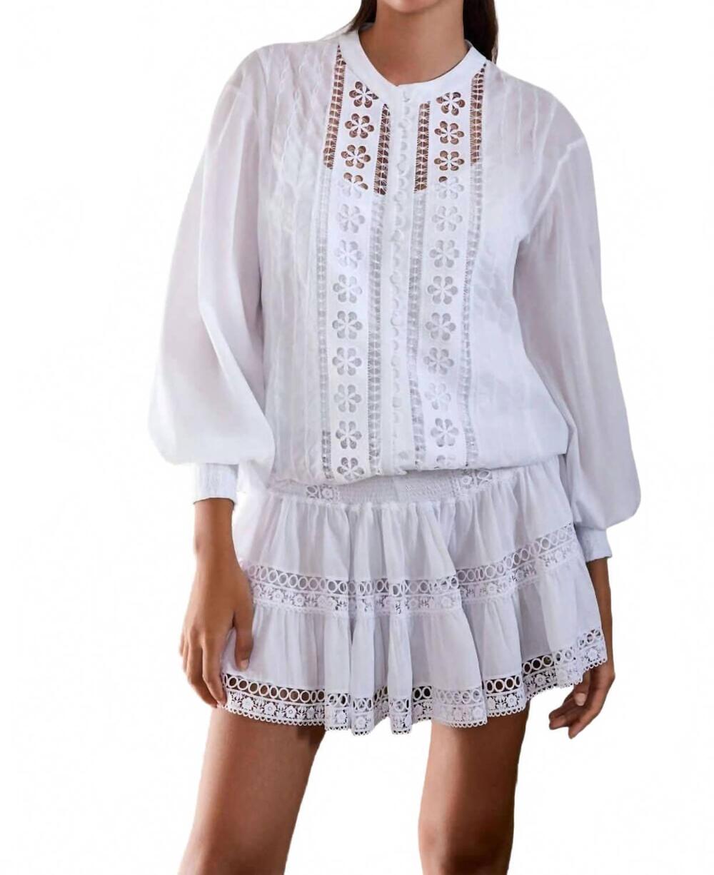 NEW CHARO RUIZ hortens short skirt in white